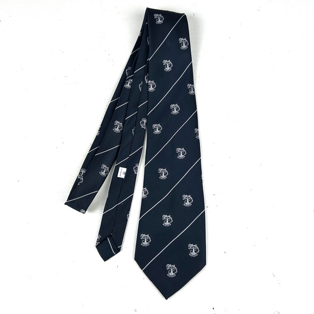 Turnberry Scotland Golf Necktie Polyester David Allan Blue Logo All Over